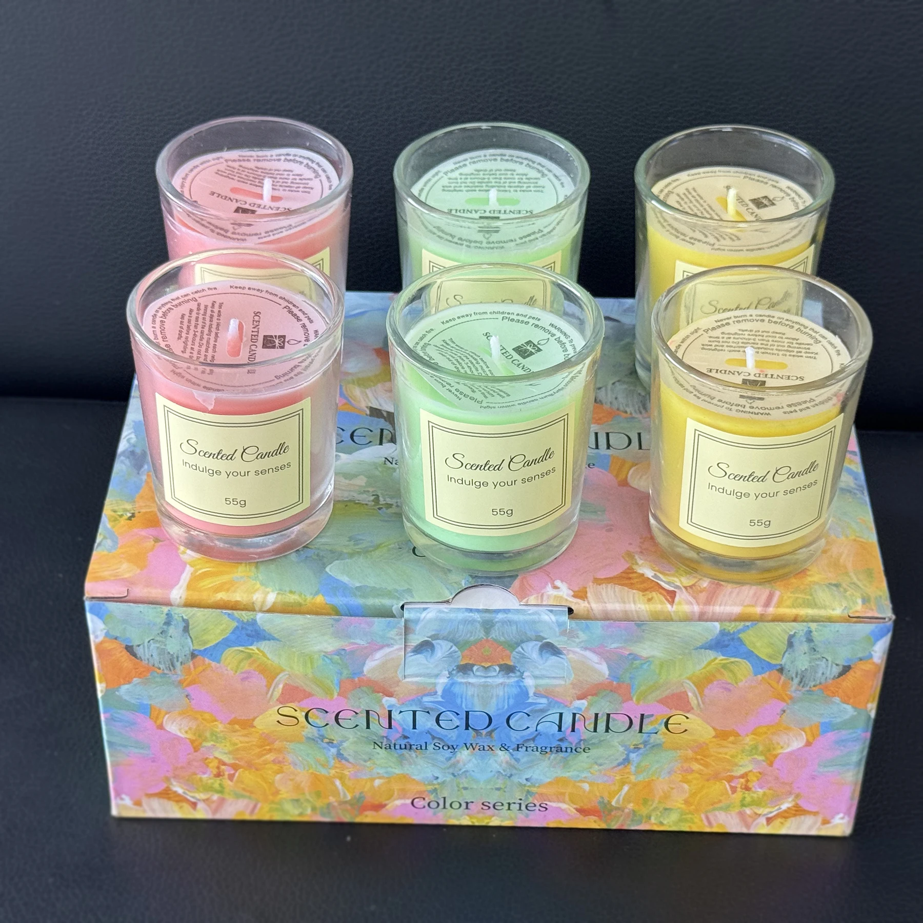1pcs Premium Aromatherapy Candle Gift Box Comes with Glass Cup Smokeless Soy Wax Aromatherapy Candle Day Christmas Valentine’s view 6