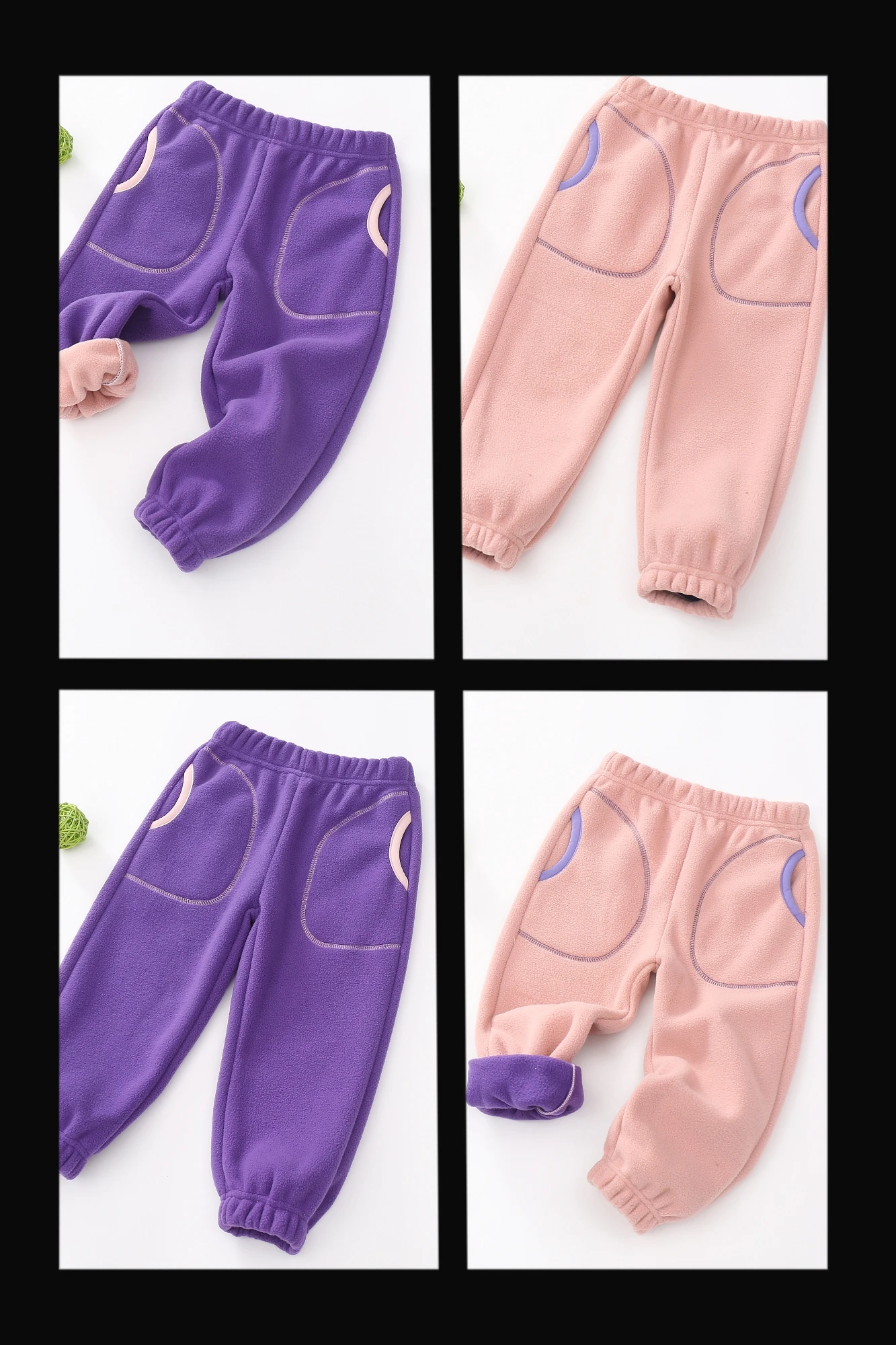Autumn and Winter New girls' 2-11 Year Old Pants with Fleece and Polar Fleece, Fleece and Warm Leggings