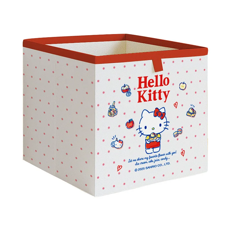 Japanese Sanrio Cartoon Foldable Storage Basket Home Office School Multi Use Clothes Stationery Organizer Box Kawaii New Hot - view 6