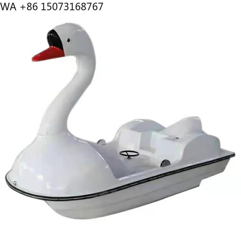 Maximize Safety and Fun with Customizable Multi-Colored Swan Pedal Boat for Two on Lakes - Perfect for Commercial Use