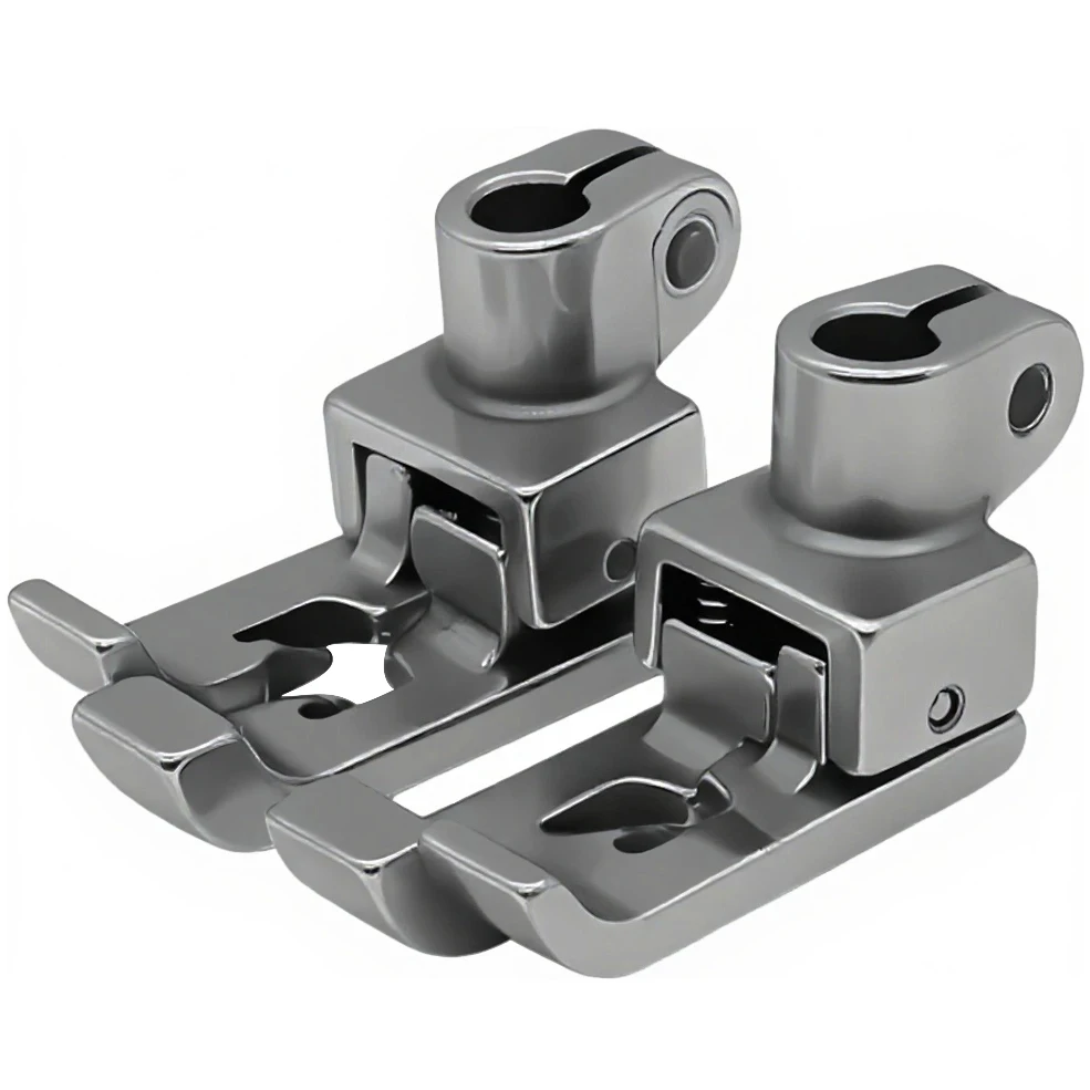 1Pc Three-Needle Five-Thread 5.6 High and Low Presser Foot Edge Guide Compensating Presser Foot for Sewing Machine Accessories