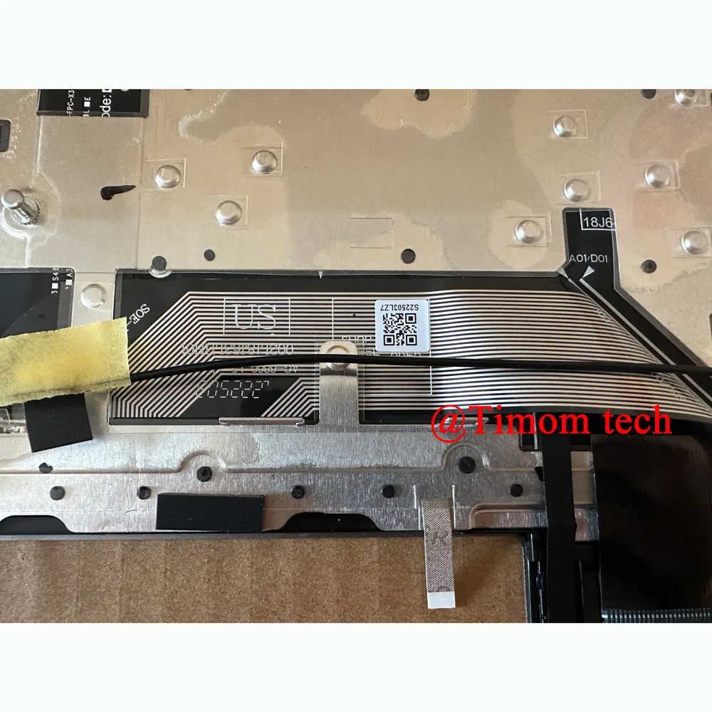 Original New for DELL Inspiron 14 5000 5400 5406 2-In-1 US Keyboard Backlight Palmrest Upper Cover Case Gray 0X46H3 0RW1F8 0P935 - Image 5