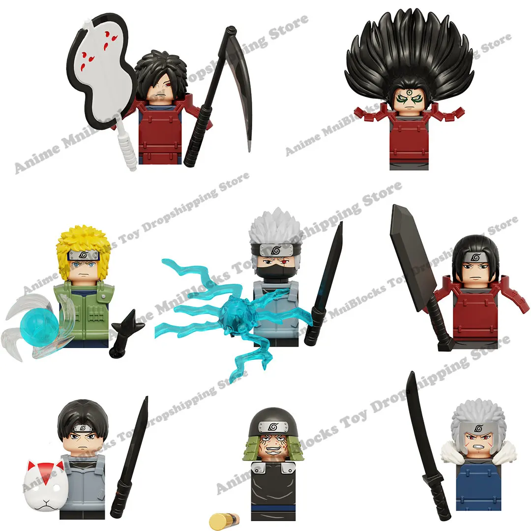 KDL814 Anime bricks Naruto building blocks mini action toy figures Uchiha Itachi Kakashi Madara Hashirama Namikaze Minato