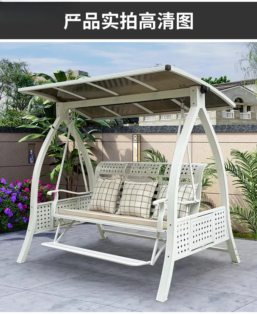 Outdoor swing patio outside patio garden multi-person rocking chair