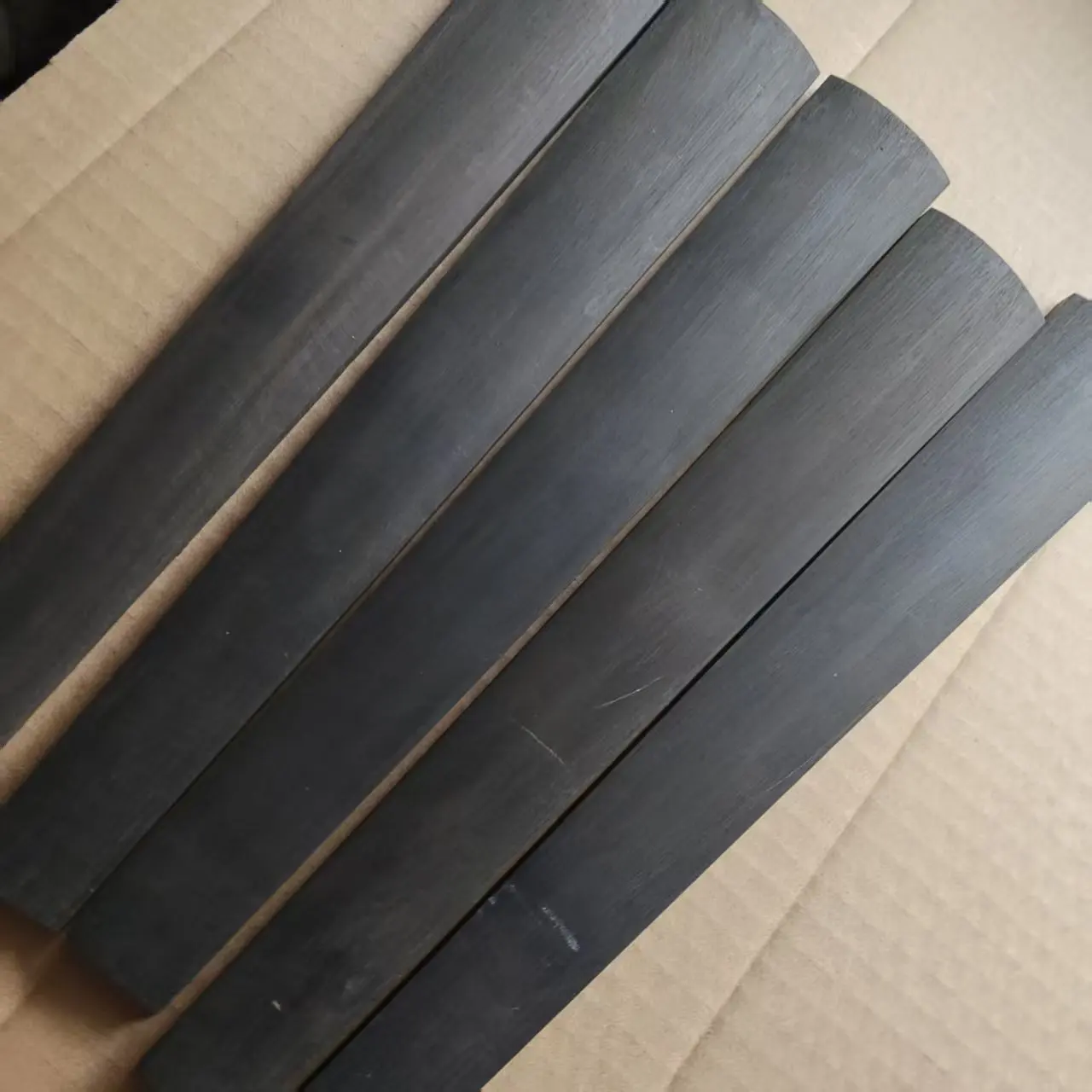 8 PCs Black Ebony Violin Fingerboard 4/4 Violin Parts