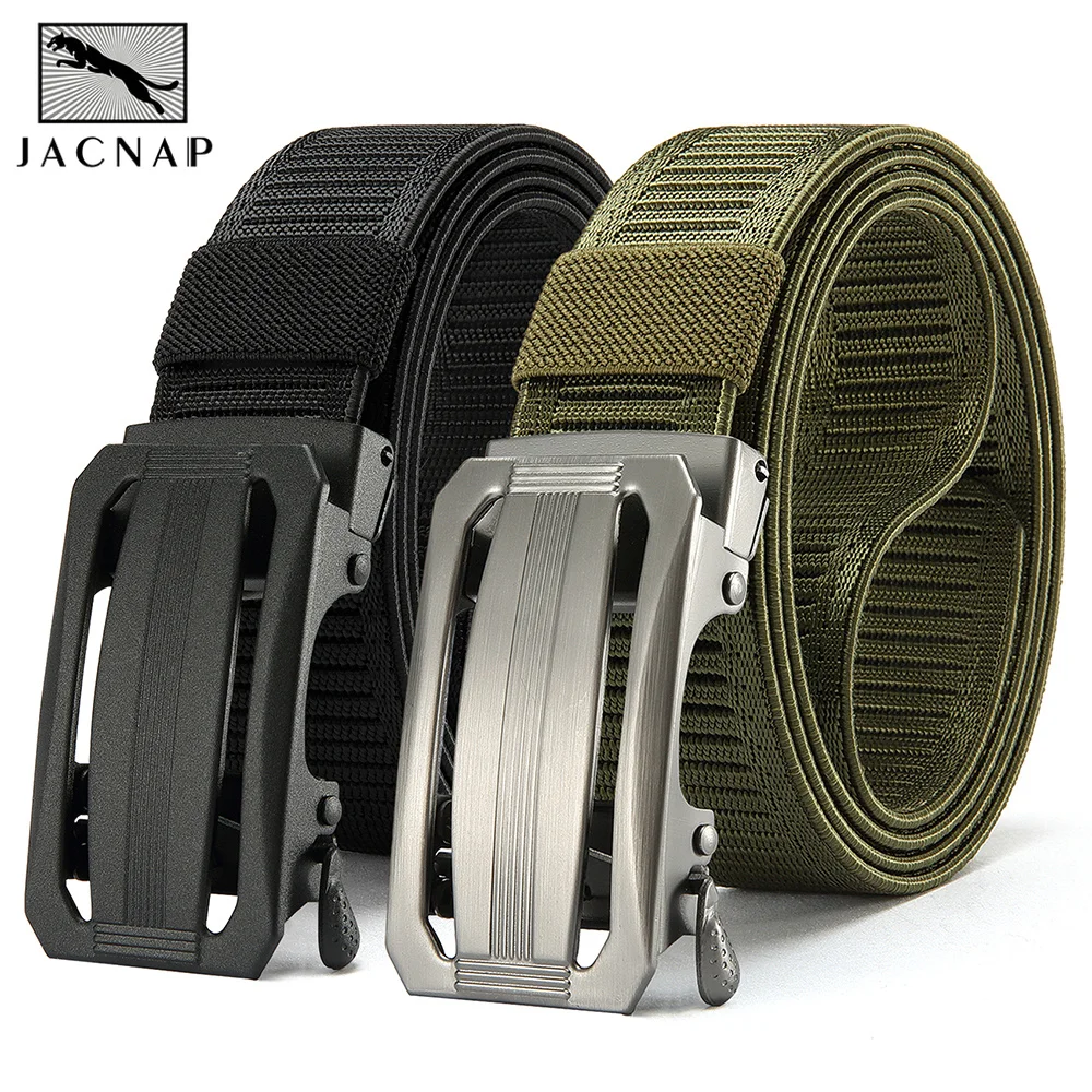 Military Automatic Buckle Nylon Belt Outdoor Hunting Multifunctional Tactical Canvas Belt High Quality Men Belt