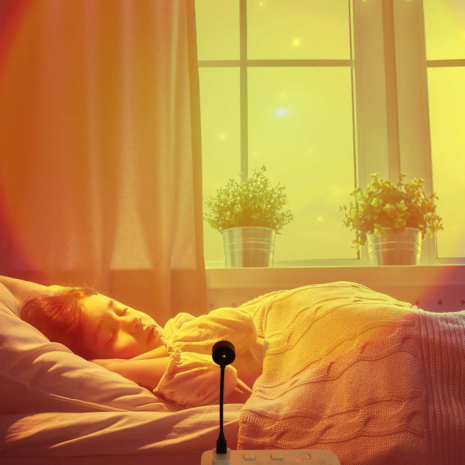 

2Pcs Atmosphere Light USB Powered Sunset Lamp for Game Room Night Decor Sunset Projection Lamp Atmosphere Light