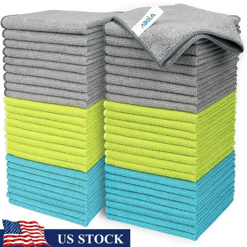 

Салфетки из микрофибры, 50 шт., безворсовые впитывающие мягкие полотенца для автомобилей, многофункциональные чистящие тряпки без разводов и царапин