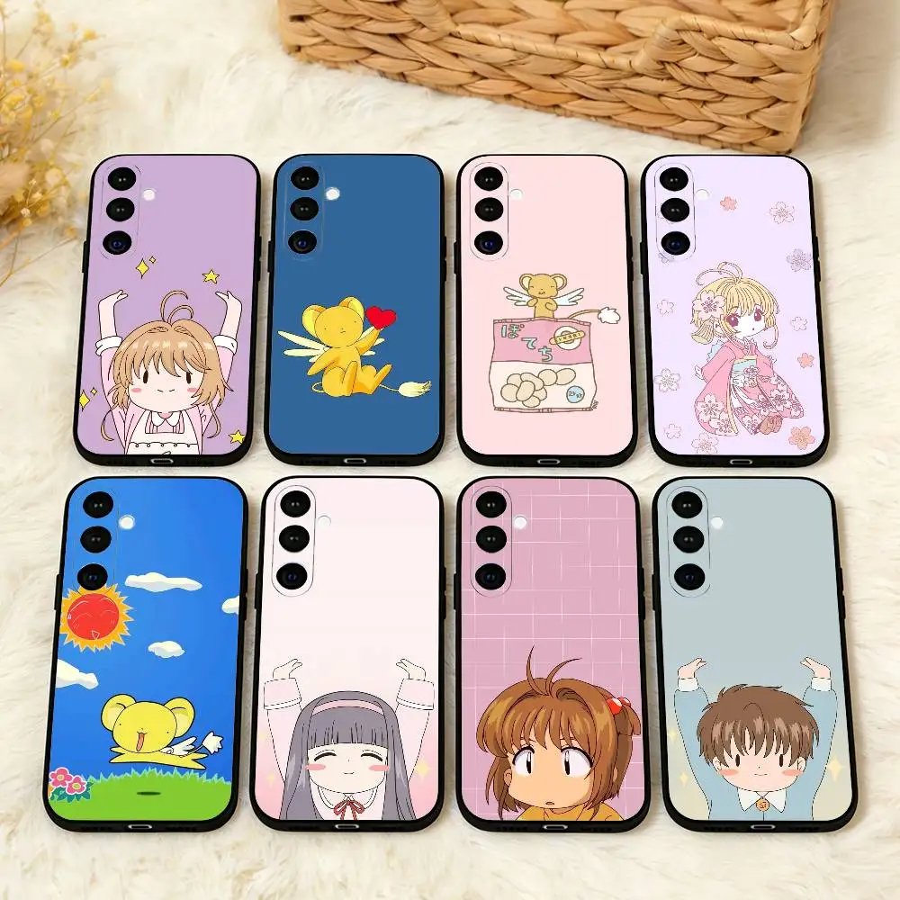 

Card C-Captor Anime S-Sakura Phone Case For Samsung A73,72,71,53,52,51,22,91,80, Soft Black Cover