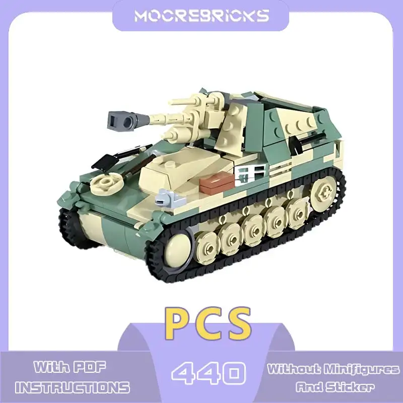 

WW II Series Artillery Armored Vehicle Building Blocks Model Infantry Combat Tank Assembly Bricks Toy Children's Birthday Gift