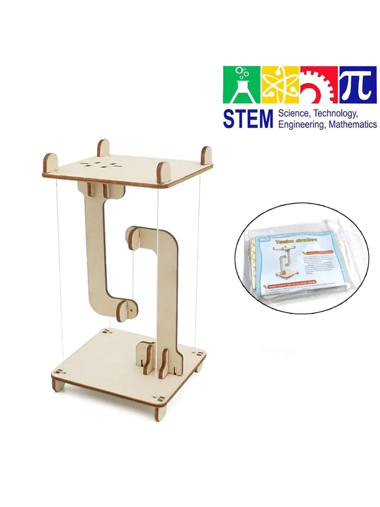Zabawki STEM DIY Antygrawitacyjna Konstrukcja Tensegrity Pływający Stół Drewniany Model do Budowania Nauki Fizyki Prezent Edukacyjny dla Dzieci — zdjęcie 2