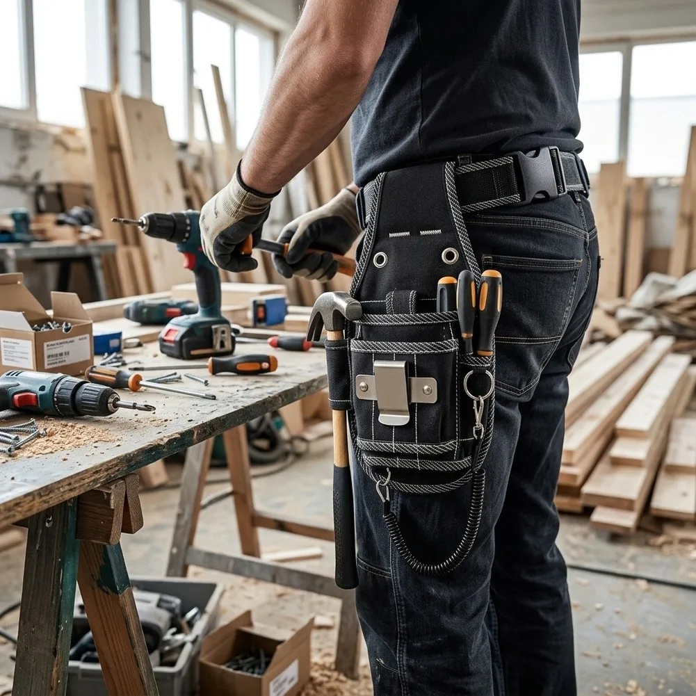 Adjustable Work Belt Canvas Tool Seamless Workflow Integration Wear-resistant Fabric EVA Composite Material Adjustable