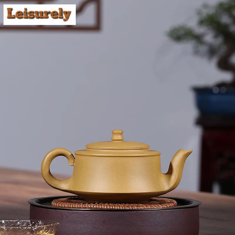 250ml Creative Yixing Purple Clay Teapots Handmade Plum Blossom Pot Raw Ore Gold Section Mud Kettle Zisha Tea Set Cafes Supplies