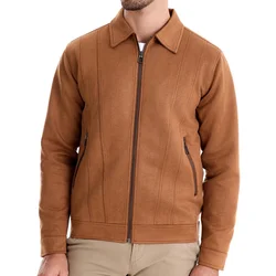 New Fall-Winter 2025 lapel jacket Trend Men's jacket Outdoor men's suede coat