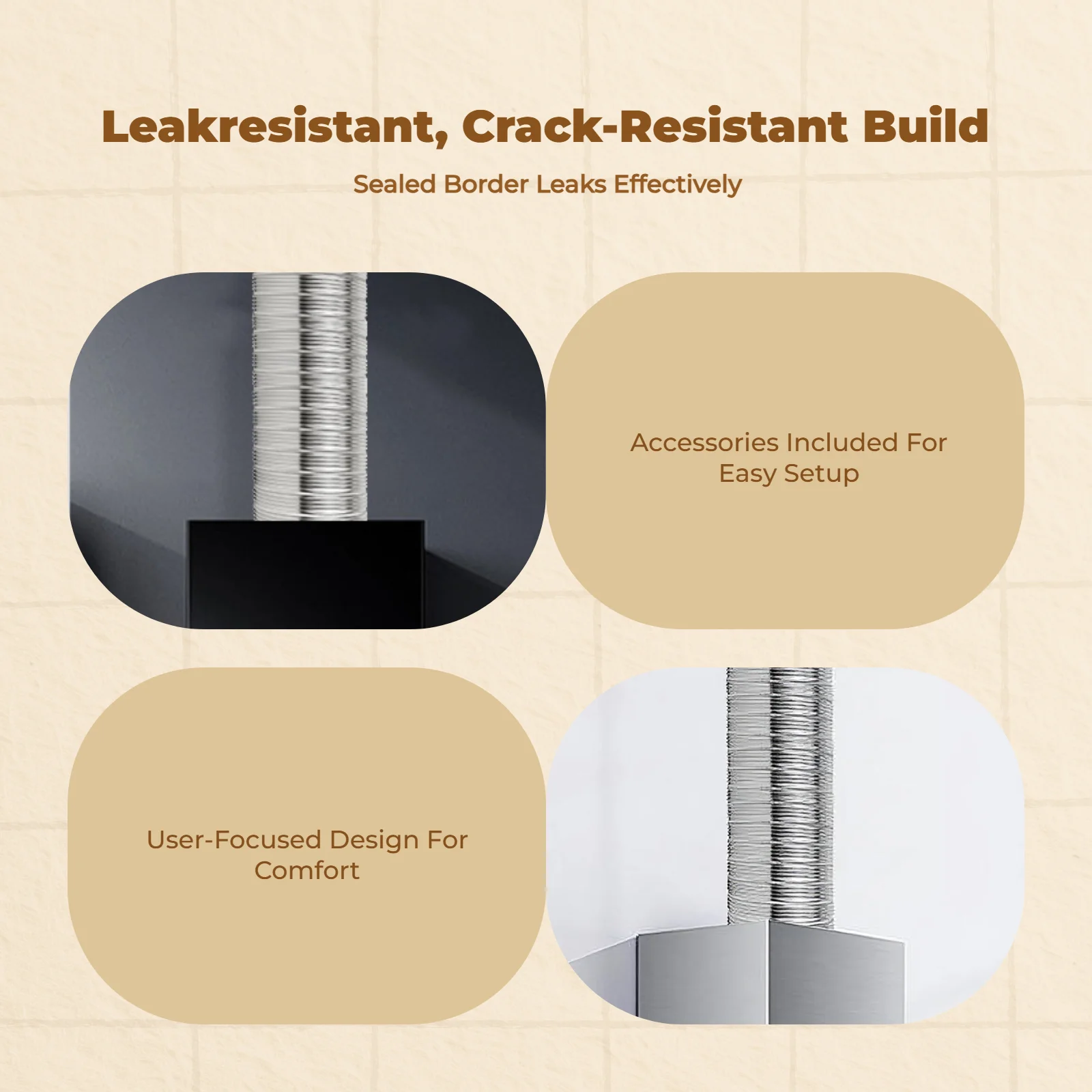 Exaustor de Cozinha, Aço Inoxidável 304, Universal