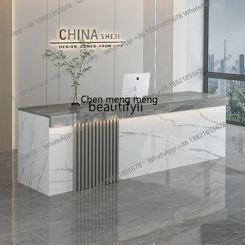 

X Ayh Company front desk cashier shop bar counter modern baking paint reception clothing store beauty salon counter