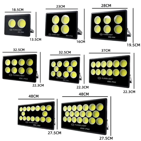 Led Flood Light 100W-1000W AC 220V Outdoor Wall Floodlight Spotlight IP66 Waterproof LED Street Lamp