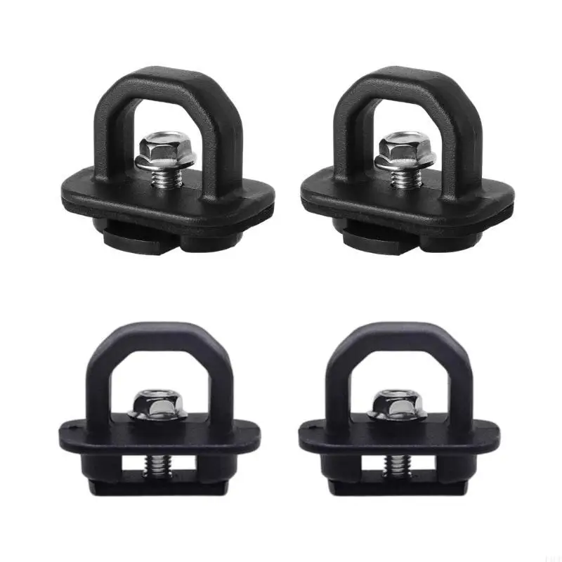 F1CF Stable Cargo Tie Down Anchors set Aluminum Rope Securement Clamps Truck Bed Cargo Anchors General Use for Pickup Trucks