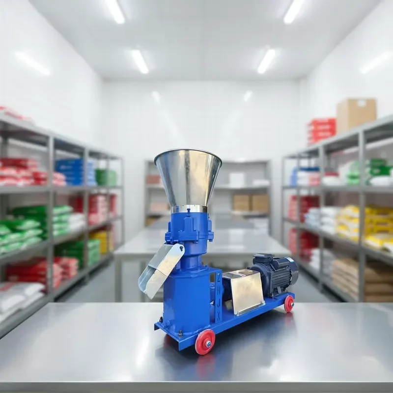 High Productivity New 220V Small Feed Pellet Machine with 200kg/h Capacity and 3/4 Rollers for Chicken Feed and Grain