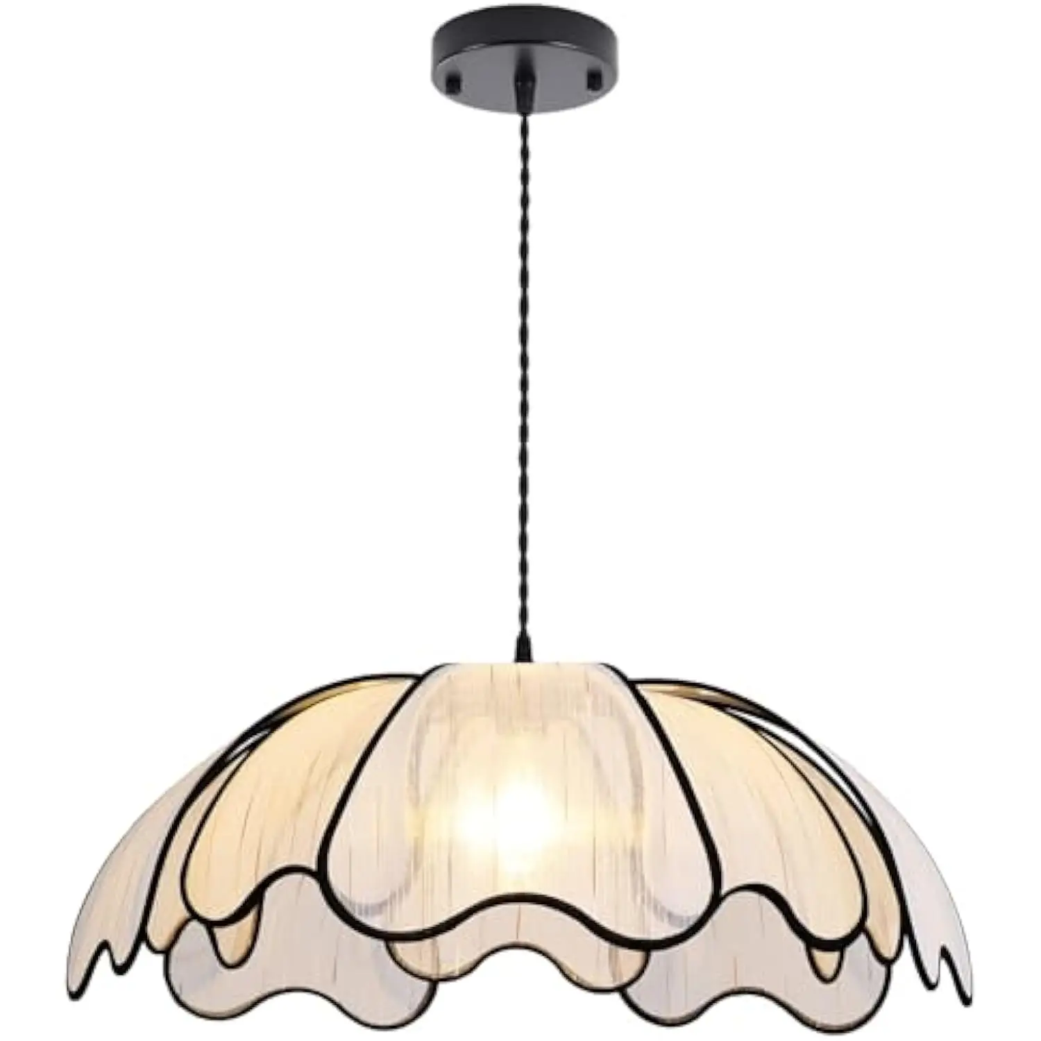 

Boho Chandelier 24" Hand-Woven Chandelier, Rustic Chandeliers Hanging Light Fixtures for Dining Room, Kitchen Island, Bedroom,