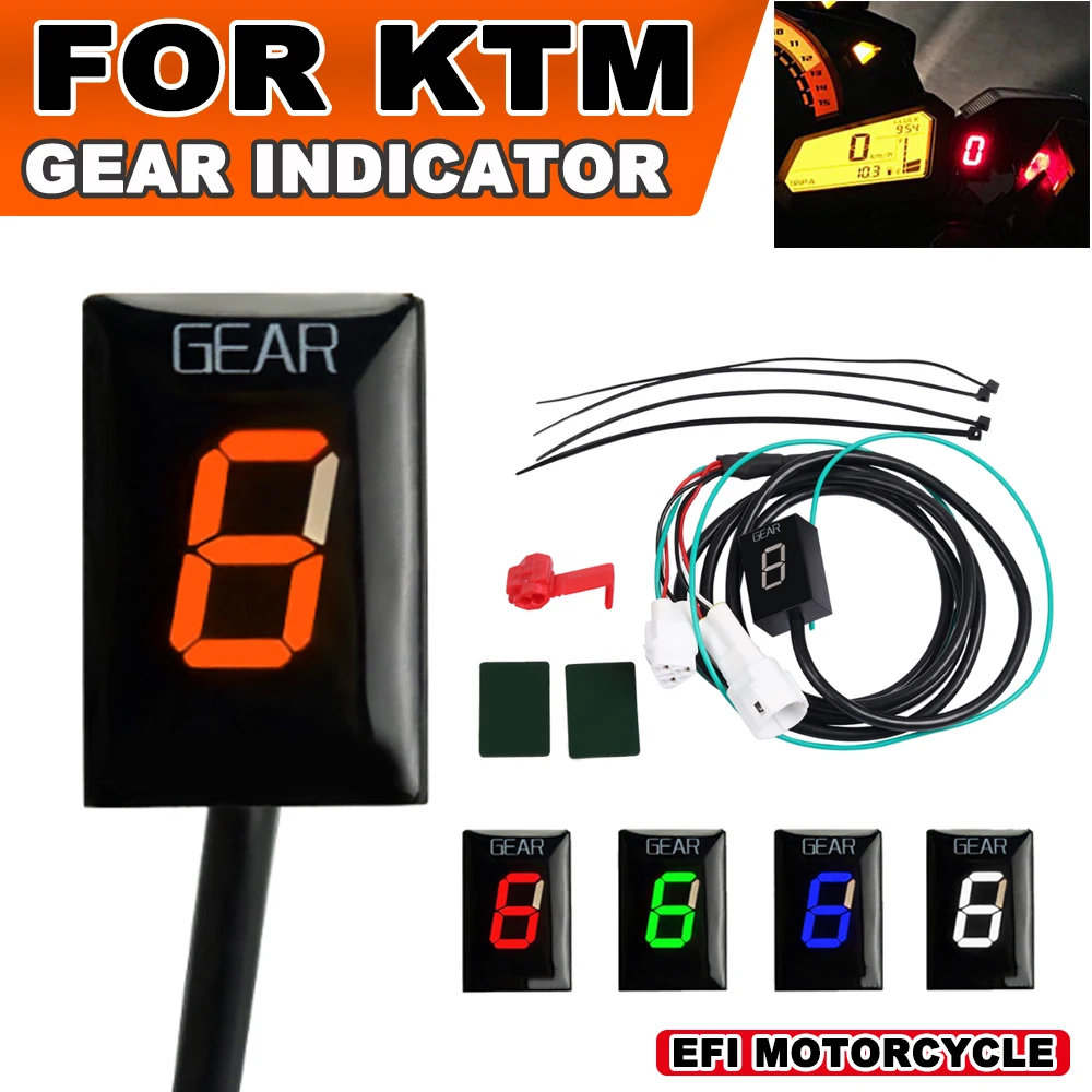 

Motorcycle Gear Indicator For KTM 790 Adventure Duke 790 Duke 990 Super Duke R 990 NO ABS 1-6 Digital Gear Display Meter