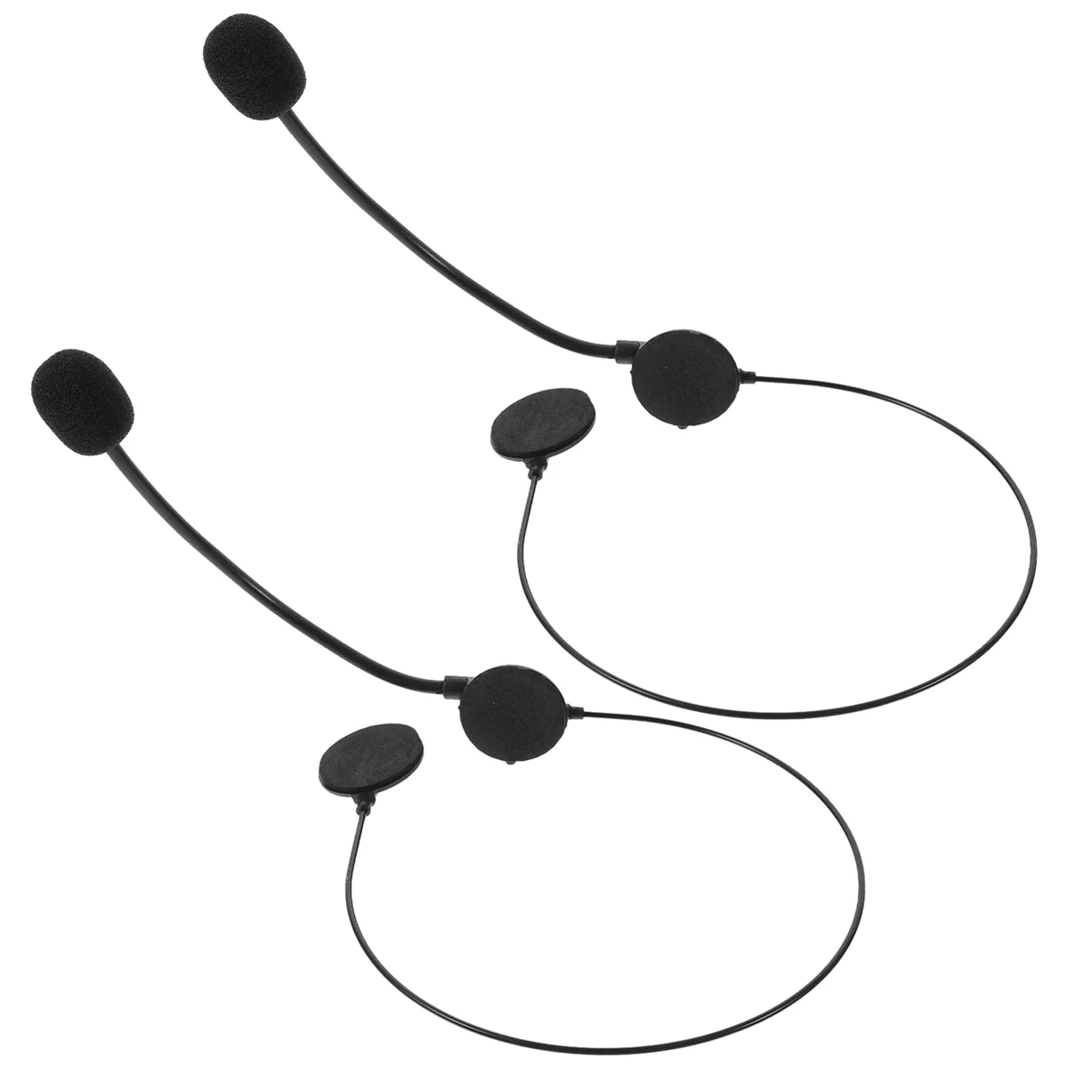 

2PCS Cosplay Headphones Accessories Fake Microphone Headphones for Rock Star Singer Decor for Halloween Party Up PropsJADD