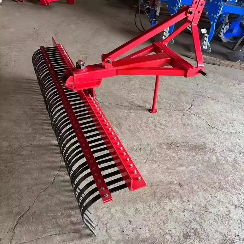 Trailed Weeder 1.5M/2.4M Trailed Weeder, Grass Rake Equipped with Steel Tines Three-point Hitch Lawn Weeder (Customized)