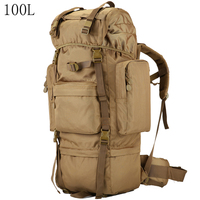 1000D 100L Large Capacity Men Backpack Good Quality Waterproof Thickened Backpacks Travel Bag With Rain Cover