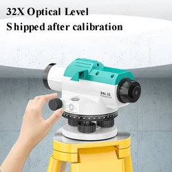 Automatic Optical Level 32X 36 mm Aperture Auto Level Kit with Magnetic Dampened Compensator and Transport Lock leveling Tool