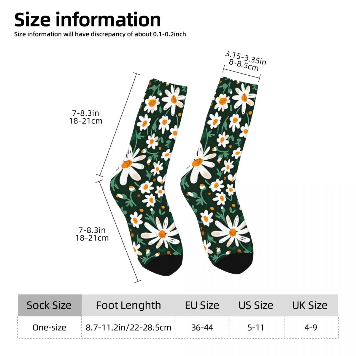 Daisy Kawaii Socks Shopping Cartoon Pattern Socks