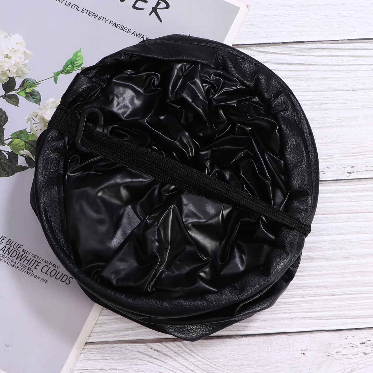 

1pc Car Trash Can Backseat Organizer Storage Bag Foldable Material Double Layer Thickening Keeps Clean Food Drinks Baby