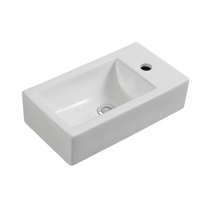 Modern White Ceramic Countertop Wash Basin Bathroom Sink Art Basin Vanity Bowl