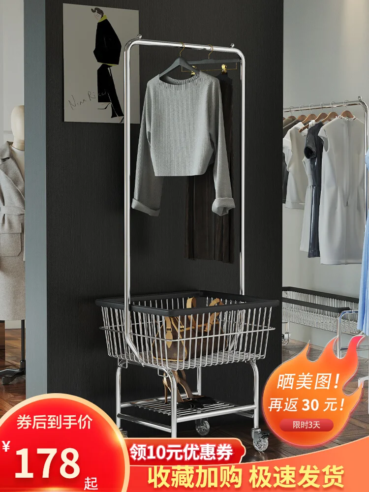 Clothing display rack floor-to-floor children's clothing women's clothing store shelf window model display rack clothe