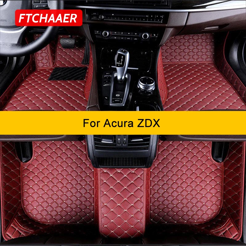 FTCHAAER Custom Car Floor Mats For Acura ZDX 2009-2023 Auto Carpets Foot Coche Accessorie