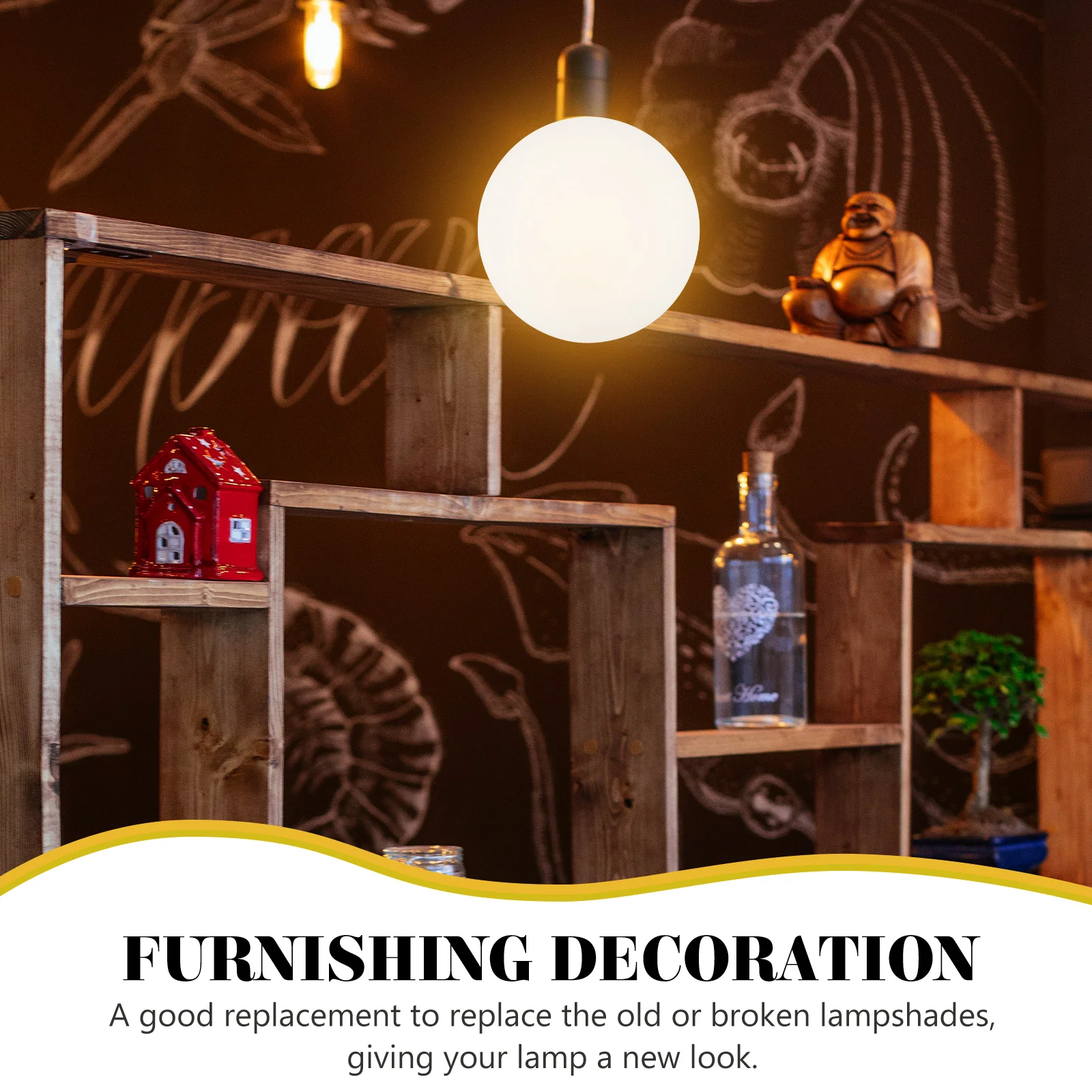 

Globe Lamp Shade 150Mm Frosted White Glass Ball For Wall Lamp Outdoor Porch Light Fixture Replacement Acrylic Spherical