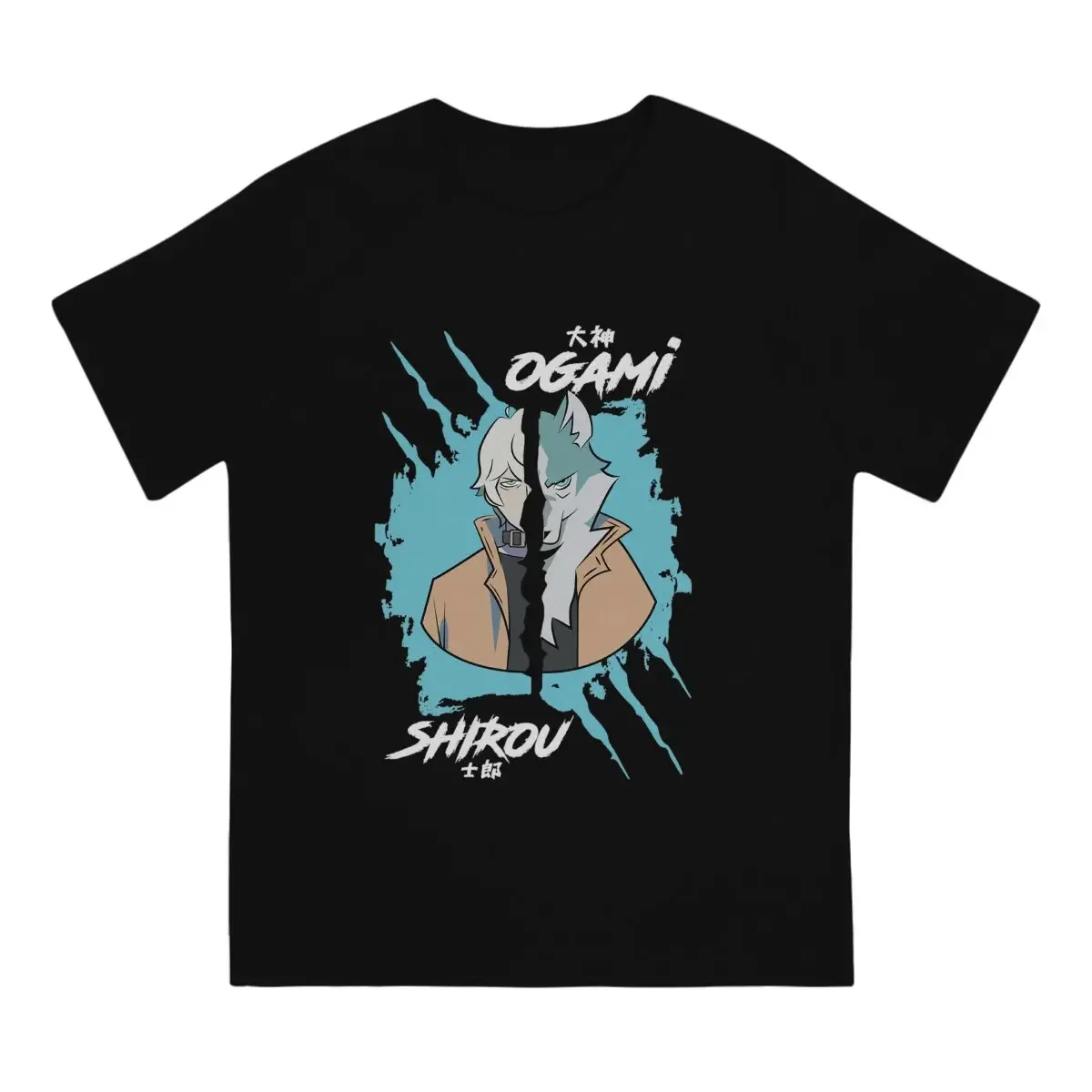 SHIROU OGAMI T Shirt Men Cotton Hipster T-Shirt Crewneck BNA Brand New Animal Tees Short Sleeve Clothing Unique