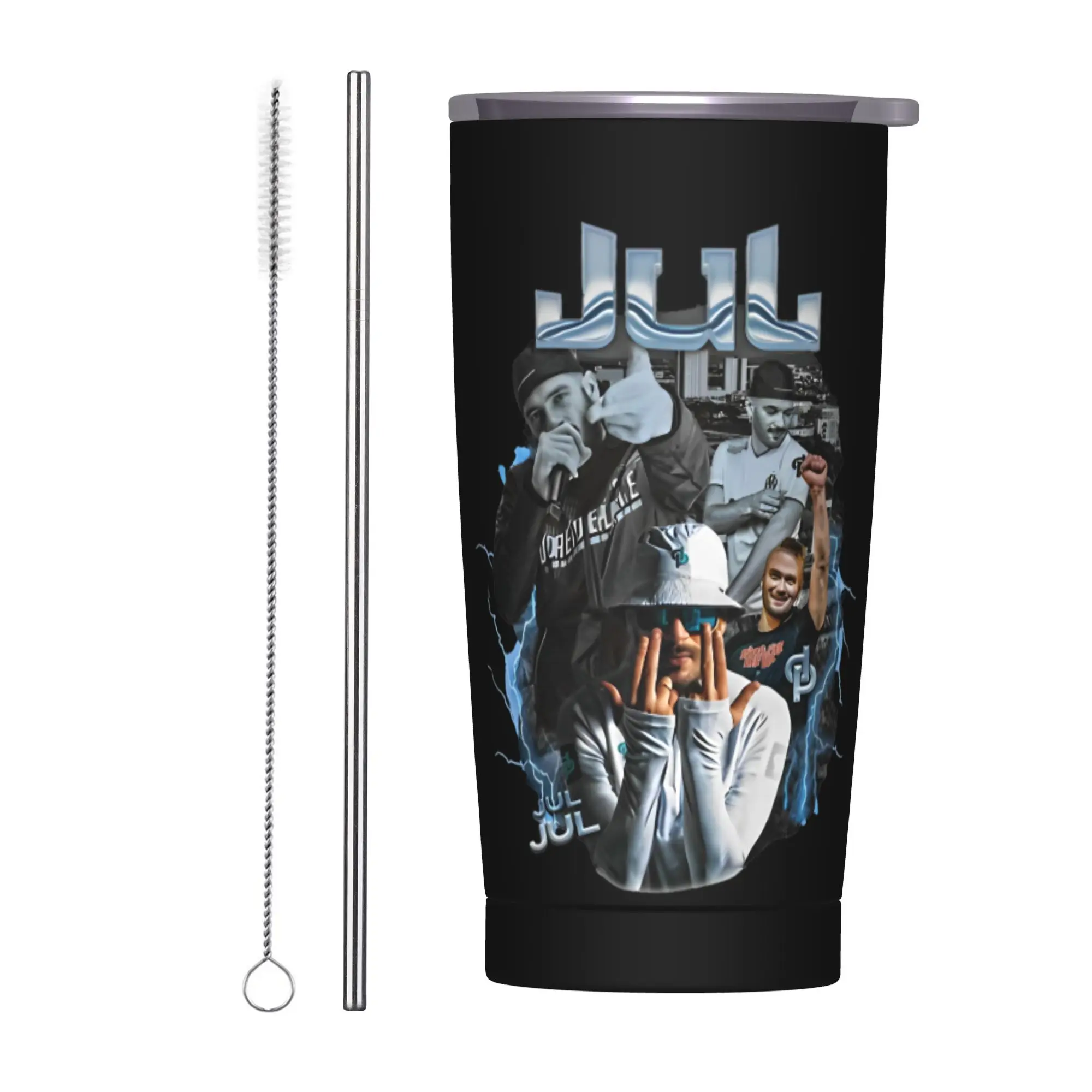 Stainless Steel Tumbler Jul Bootleg Platinum Rapper Thermal Cups  Portable Cold Drink Car Mugs Camping Water Bottle