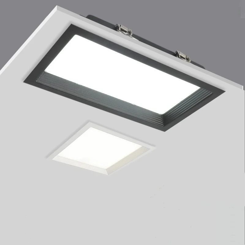 1PCS square lamp, rectangular tube lamp, embedded LED ultra-thin perforated light, ceiling light 12W 18W 24W 220V240V