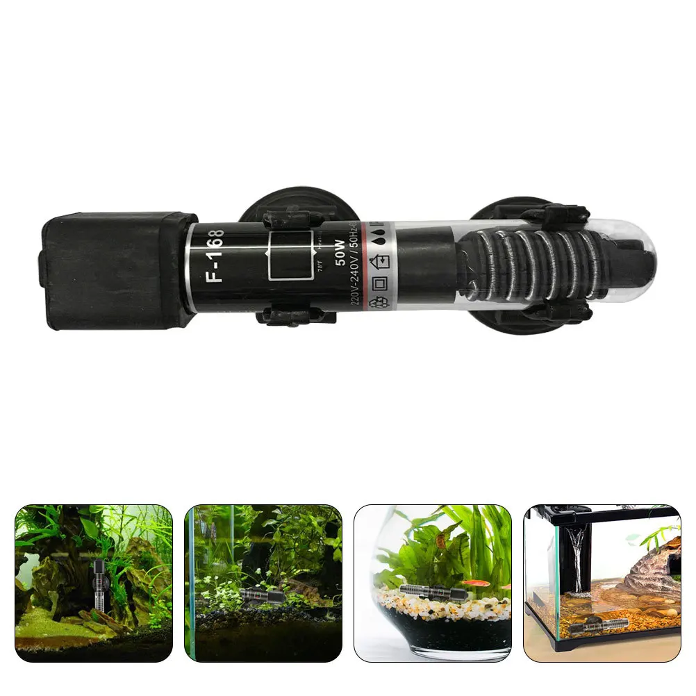 

50W Submersible Fish Tank Heater Intelligent Temperature Control For Small Aquarium Betta Turtle Tanks Adjustable Thermostat