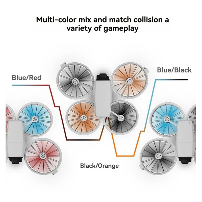 Propeller Blade Replacement Parts For DJI FLIP Removable Drone Propeller Blade Set Drone Accessories Red