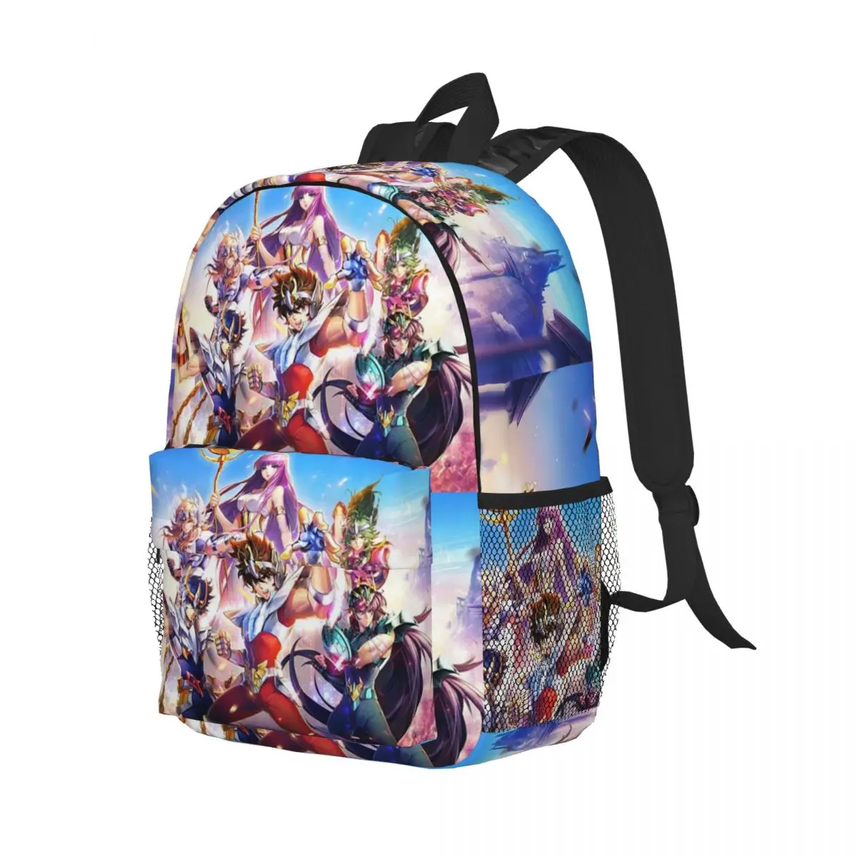 

Knights Of The Zodiac Backpack Student Boys Girls BookBag Children School Bag Computer Shoulder Bags for Men Women