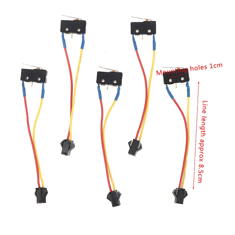 5Pcs Home Appliance Parts Gas Water Heater Two-wire Micro Switch With Splinter Gas Water Heater Micro Switch