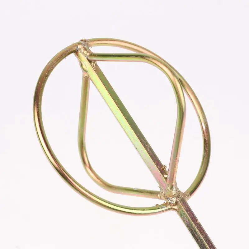 Gold 125mm Putty Powder Coating Paint Electric Mixer Rod Head Cement Mixing Rod Mixer Drill Paint Plaster Mortar Stirring Rod