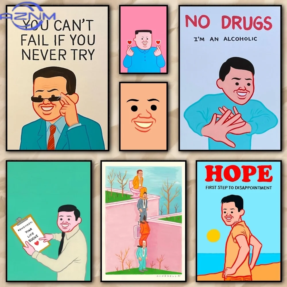 Joan Cornella Art Prints Painting HD Poster living room bedroom bar aesthetic decoration