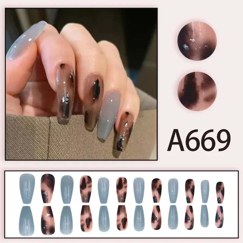 Y2K Zwart Witte Ster Kunstmatige Nep Nagels Volledige Dekking Korte Valse Nagel Verwijderbare Druk op Nagels voor Vrouwen Meisjes DIY Manicure Art