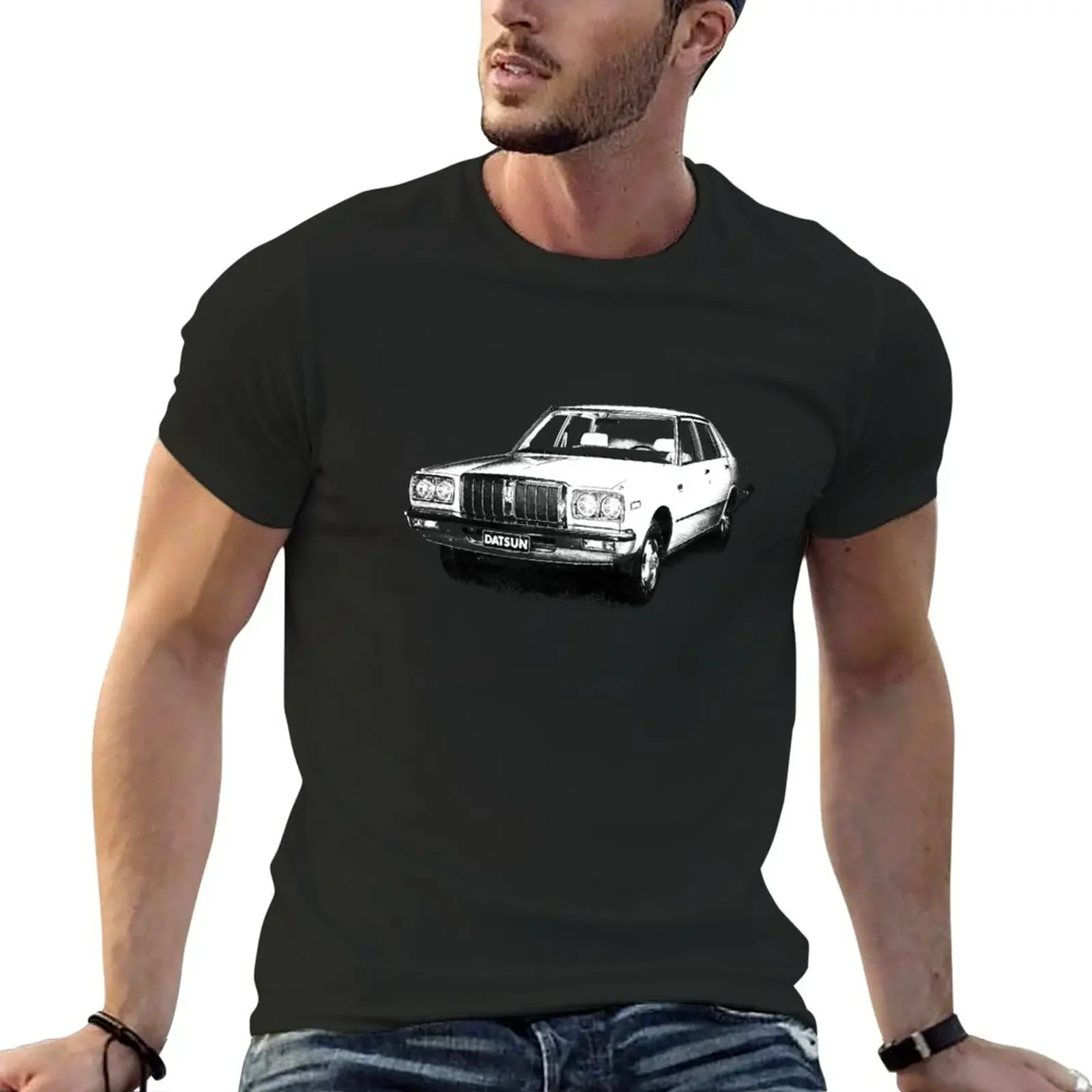 T-shirt for a boy sports fan mens graphic funny harajuku men clothing oversized Datsun Laurel 200L 200B C230 1977–78 T-Shirt tee