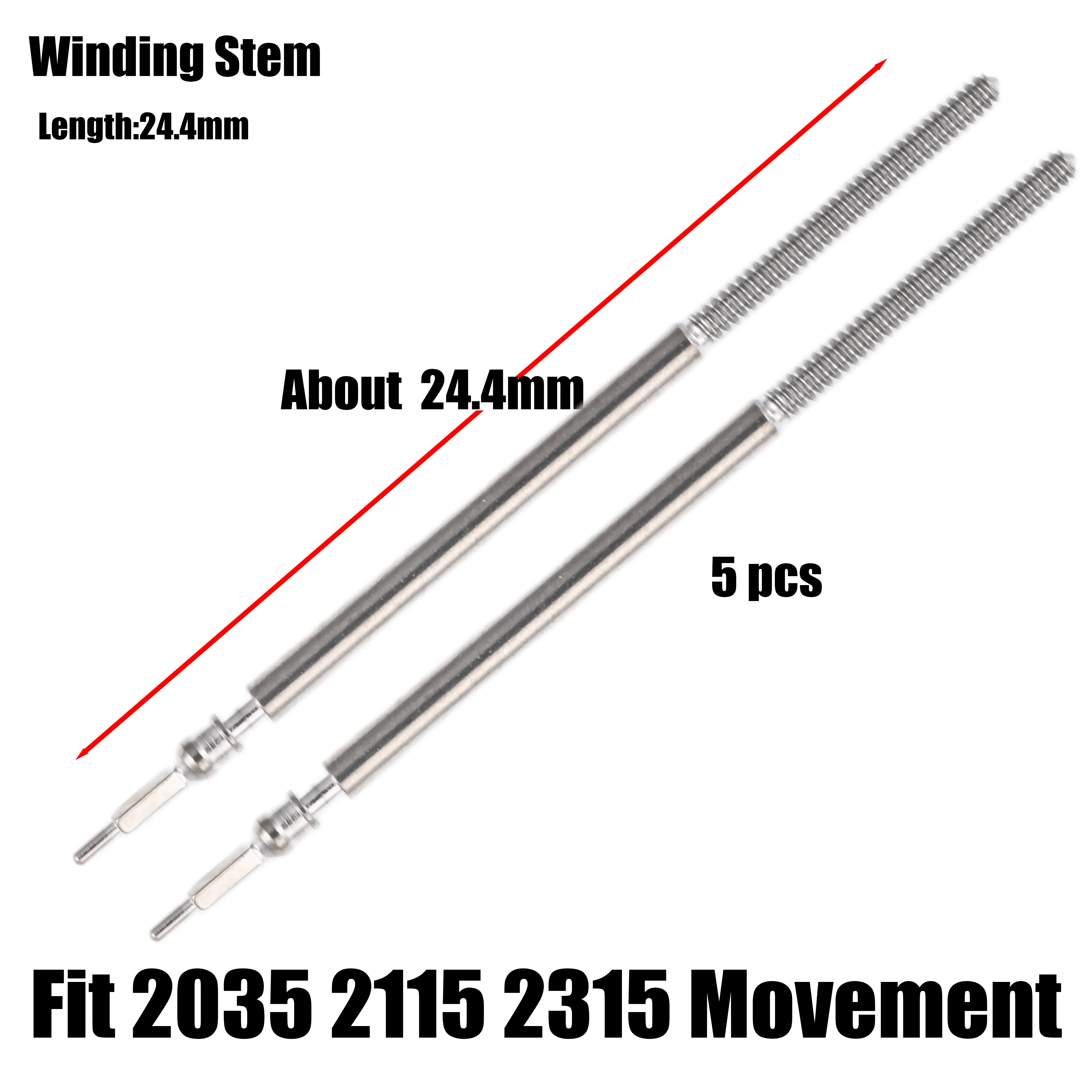 Winding Stem for 2115 2035 2315 Movement Miyota 2115 2035 2315 Movement Watch Repair Parts Handle Rod Stem