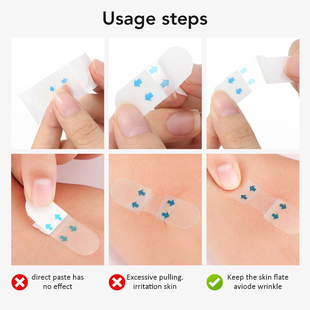 80/160/Stuks Face Neck Lift Tapes Onzichtbare Face Lift Sticker Rimpel Verwijderen Stickers Draai Kin Vervagen Fijne Lijntjes Vorm V-vormige