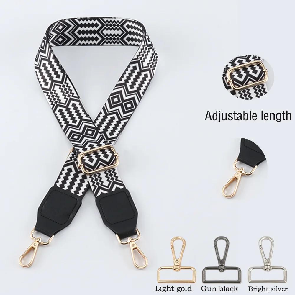 

3.8CM Nylon Shoulder Strap Diy Exquisite Embroidery Universal Fashionable Durable Precision Woven Diagonal Shoulder Strap