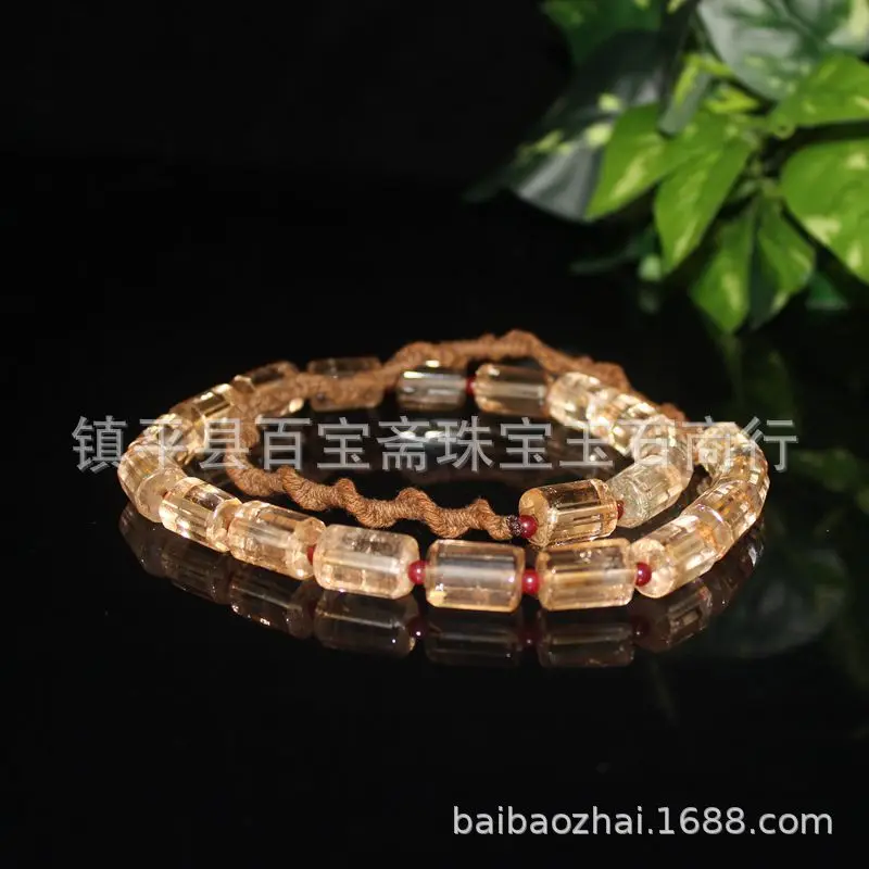Imitation Han Dynasty , Multi-Faceted Hand-Woven Necklace, Ancient Beads, Old Crystals